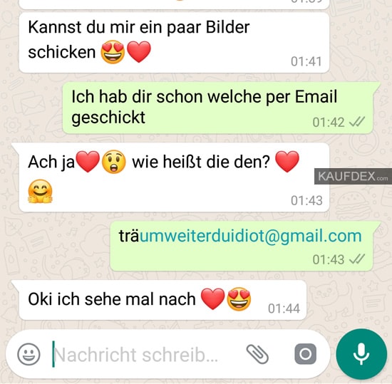 Darf ich ein Bild - WhatsApp Fail