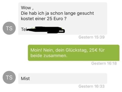 Witzige eBay-Kleinanzeigen Unterhaltungen - Kaufdex