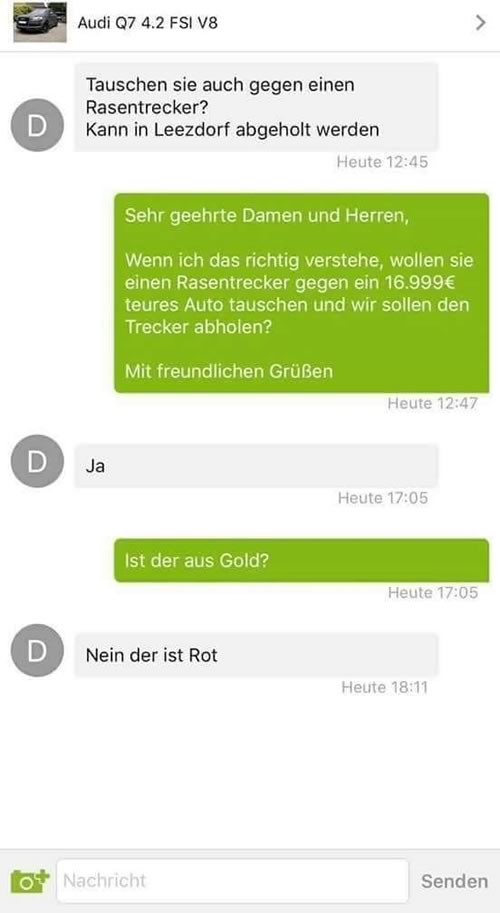 Kleinanzeigen: Die witzigsten Dialoge