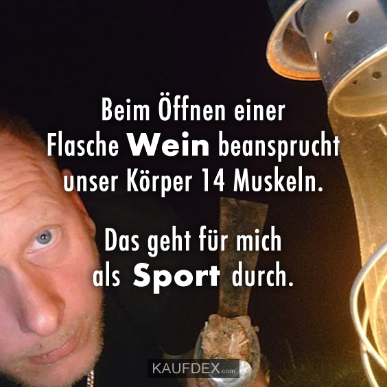 Beim Öffnen einer Flasche Wein beansprucht unser…