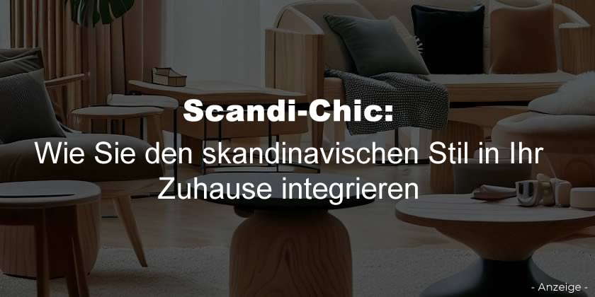 Scandi-Chic: Wie Sie den skandinavischen Stil in Ihr Zuhause integrieren