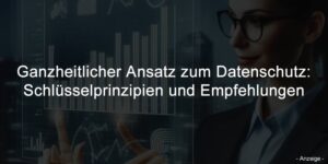 Ganzheitlicher Ansatz zum Datenschutz: Schlüsselprinzipien und Empfehlungen