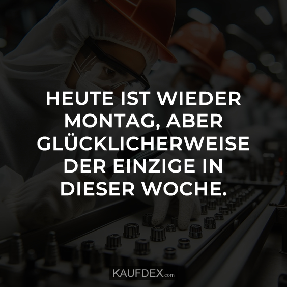 Heute ist wieder Montag... Kaufdex