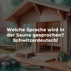 Welche Sprache wird in der Sauna gesprochen? Schwitzerdeutsch!
