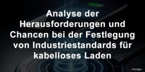 Analyse der Herausforderungen und Chancen bei der Festlegung von Industriestandards für kabelloses Laden