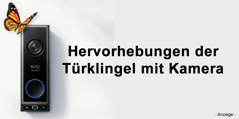 Hervorhebungen der Türklingel mit Kamera