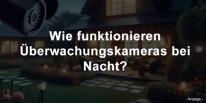 Wie funktionieren Überwachungskameras bei Nacht?