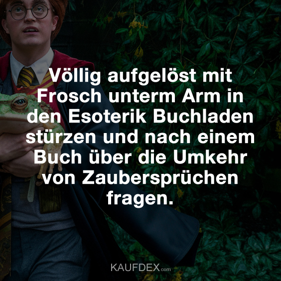 Völlig aufgelöst mit Frosch unterm Arm in den…