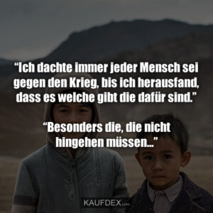 “Besonders die, die nicht hingehen müssen...”