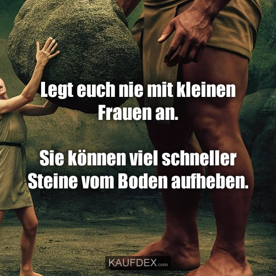 Legt euch nie mit kleinen Frauen an... Kaufdex