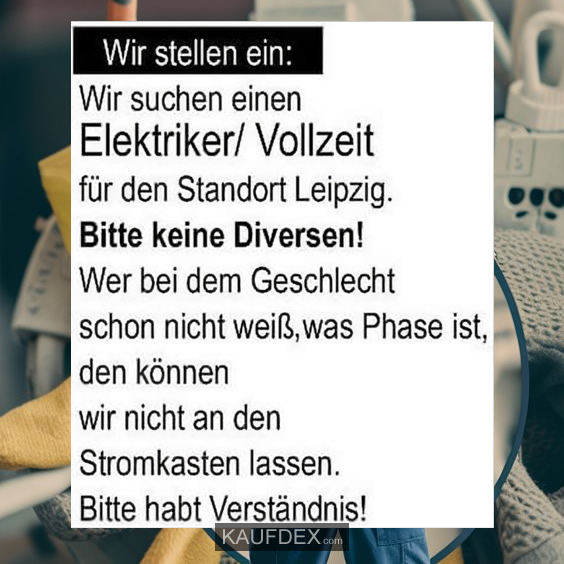 Wir stellen ein: Wir suchen Elektriker/Vollzeit für…