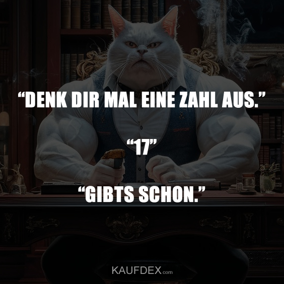 “DENK DIR MAL EINE ZAHL AUS.”