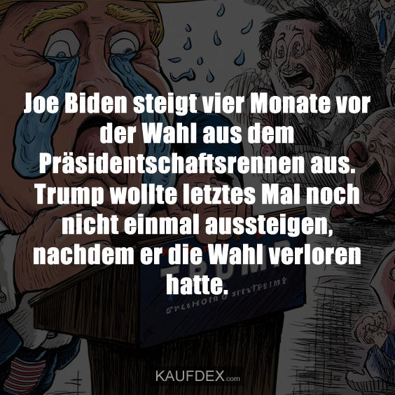 Joe Biden steigt vier Monate vor der Wahl aus dem…