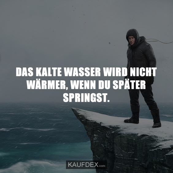 Das kalte Wasser wird nicht wärmer…
