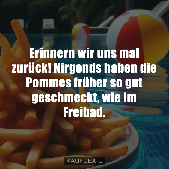Erinnern wir uns mal zurück!