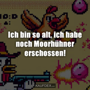 Ich bin so alt, ich habe noch Moorhühner erschossen!