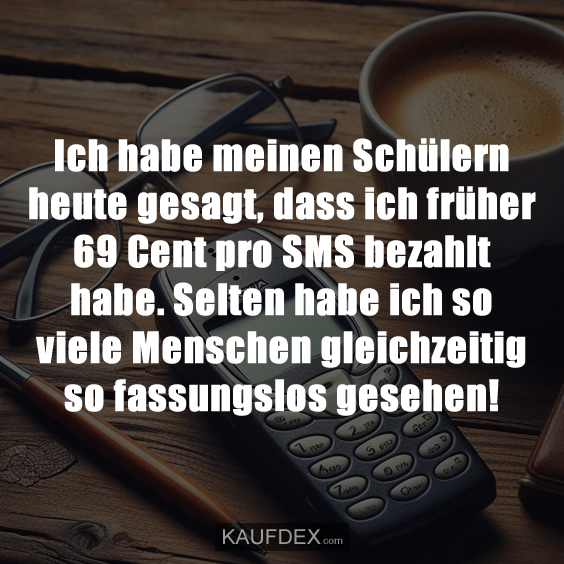 Ich habe meinen Schülern heute gesagt…