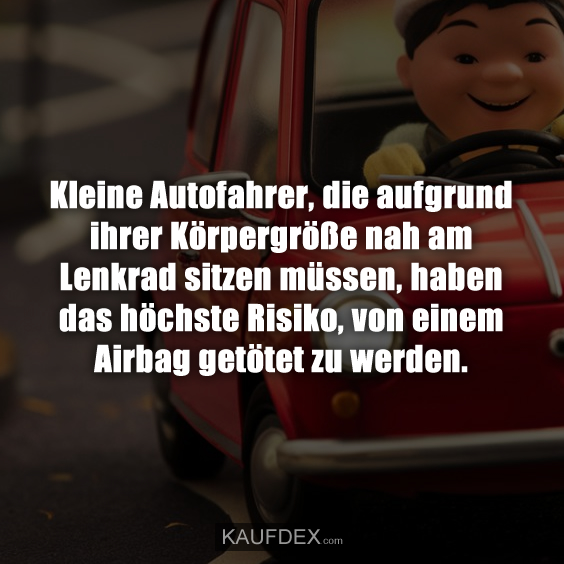 Kleine Autofahrer, die aufgrund ihrer Körpergröße nah…