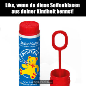Like, wenn du diese Seifenblasen aus deiner Kindheit kennst!