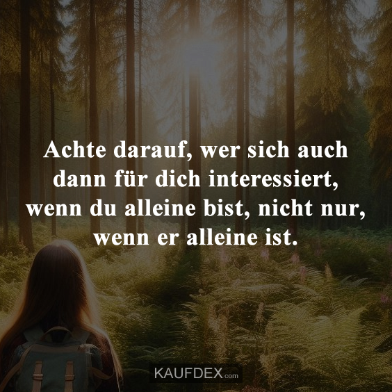 Achte darauf, wer sich auch dann für…