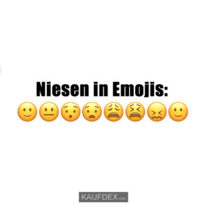 Niesen in Emojis: 🙂😐😯😧😩😫😖🙂