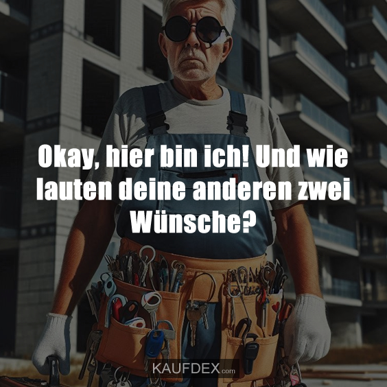 Okay, hier bin ich!