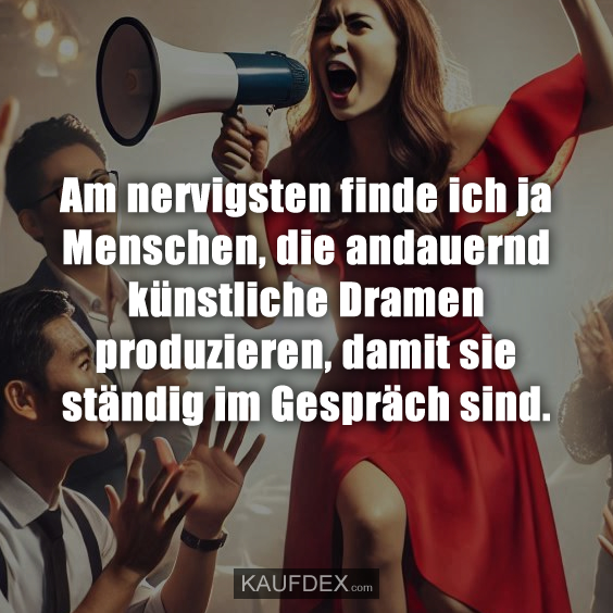Am nervigsten finde ich ja Menschen…