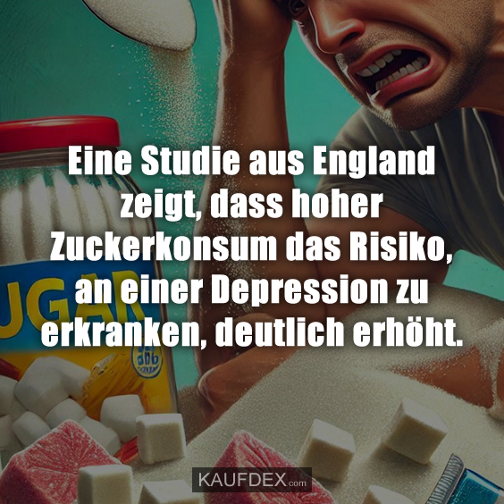 Eine Studie aus England zeigt, dass hoher Zuckerkonsum…