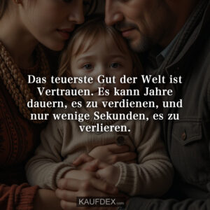 Das teuerste Gut der Welt ist Vertrauen. Es kann Jahre dauern, es zu verdienen, und nur wenige Sekunden, es zu verlieren.
