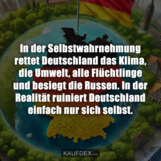 In der Selbstwahrnehmung rettet Deutschland das Klima…