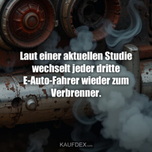 Laut einer aktuellen Studie wechselt jeder dritte E-Auto-Fahrer wieder zum Verbrenner.