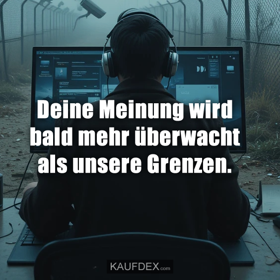Deine Meinung wird bald mehr überwacht als unsere Grenzen.