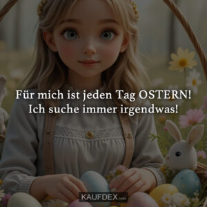Für mich ist jeden Tag OSTERN! Ich suche immer irgendwas!