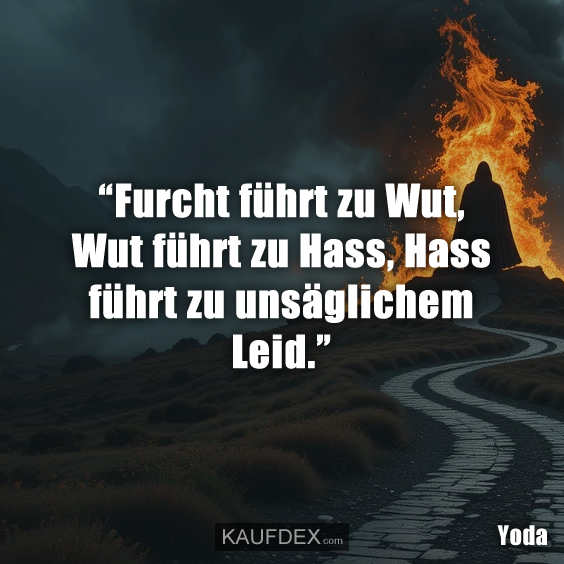 “Furcht führt zu Wut…