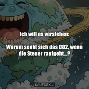 Ich will es verstehen: Warum senkt sich das CO2, wenn die Steuer raufgeht...?