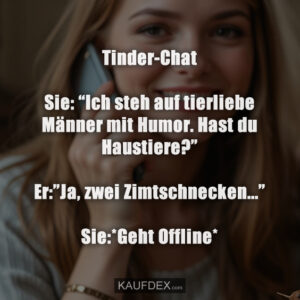 Tinder-Chat Sie