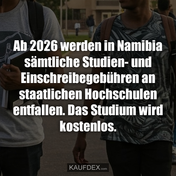 Ab 2026 werden in Namibia sämtliche…