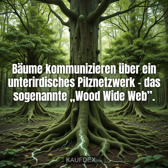 Bäume kommunizieren über ein unterirdisches…