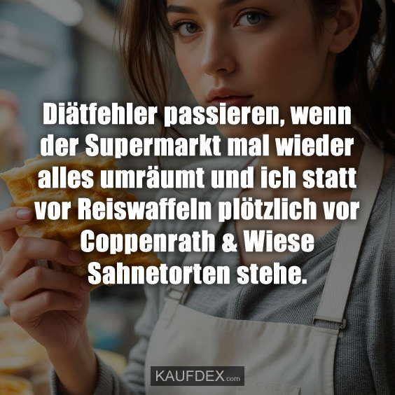 Diätfehler passieren, wenn der Supermarkt…