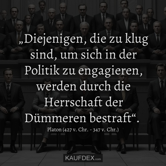 „Diejenigen, die zu klug sind, um sich…
