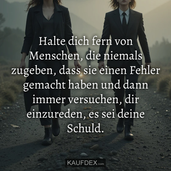 Halte dich fern von Menschen…