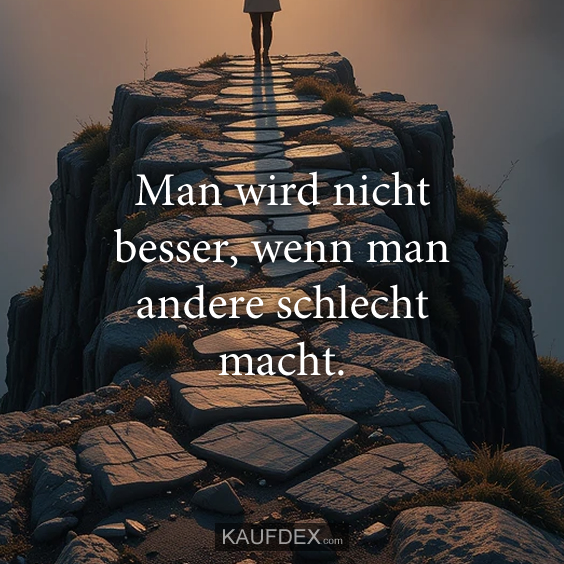 Man wird nicht besser…