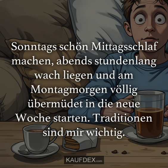 Sonntags schön Mittagsschlaf machen…