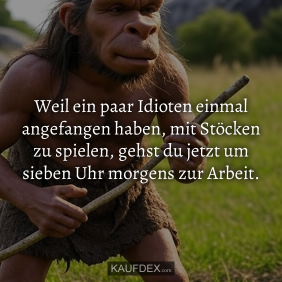Weil ein paar Idioten einmal angefangen…