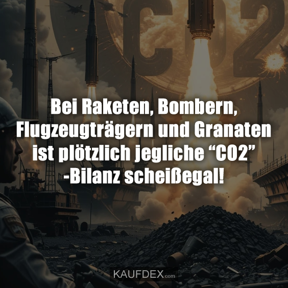 Bei Raketen, Bombern, Flugzeugträgern…