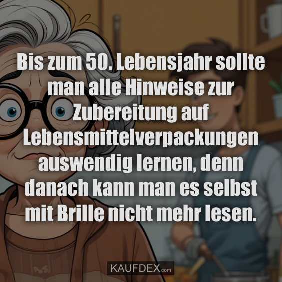 Bis zum 50. Lebensjahr sollte man alle…