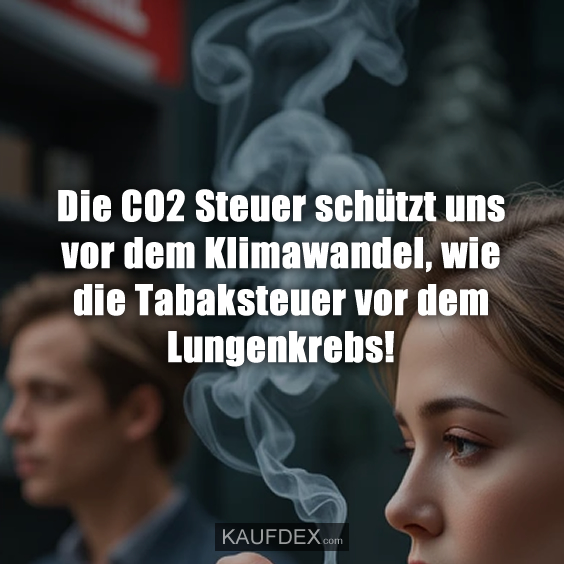 Die CO2 Steuer schützt uns vor dem Klimawandel…