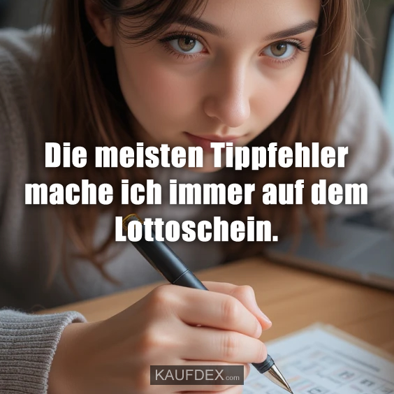 Die meisten Tippfehler mache ich immer…