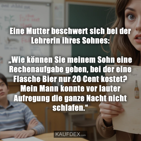 Eine Mutter beschwert sich bei der…