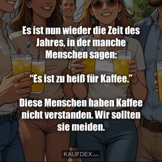 Es ist nun wieder die Zeit des Jahres…